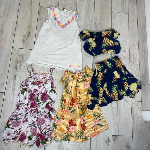 Girls Dress & Romper Bundle size 5/6 - Picture 3 of 16